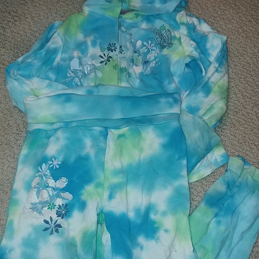 Girls 2 Pc FlapDoodles Tye Dyed Set 5